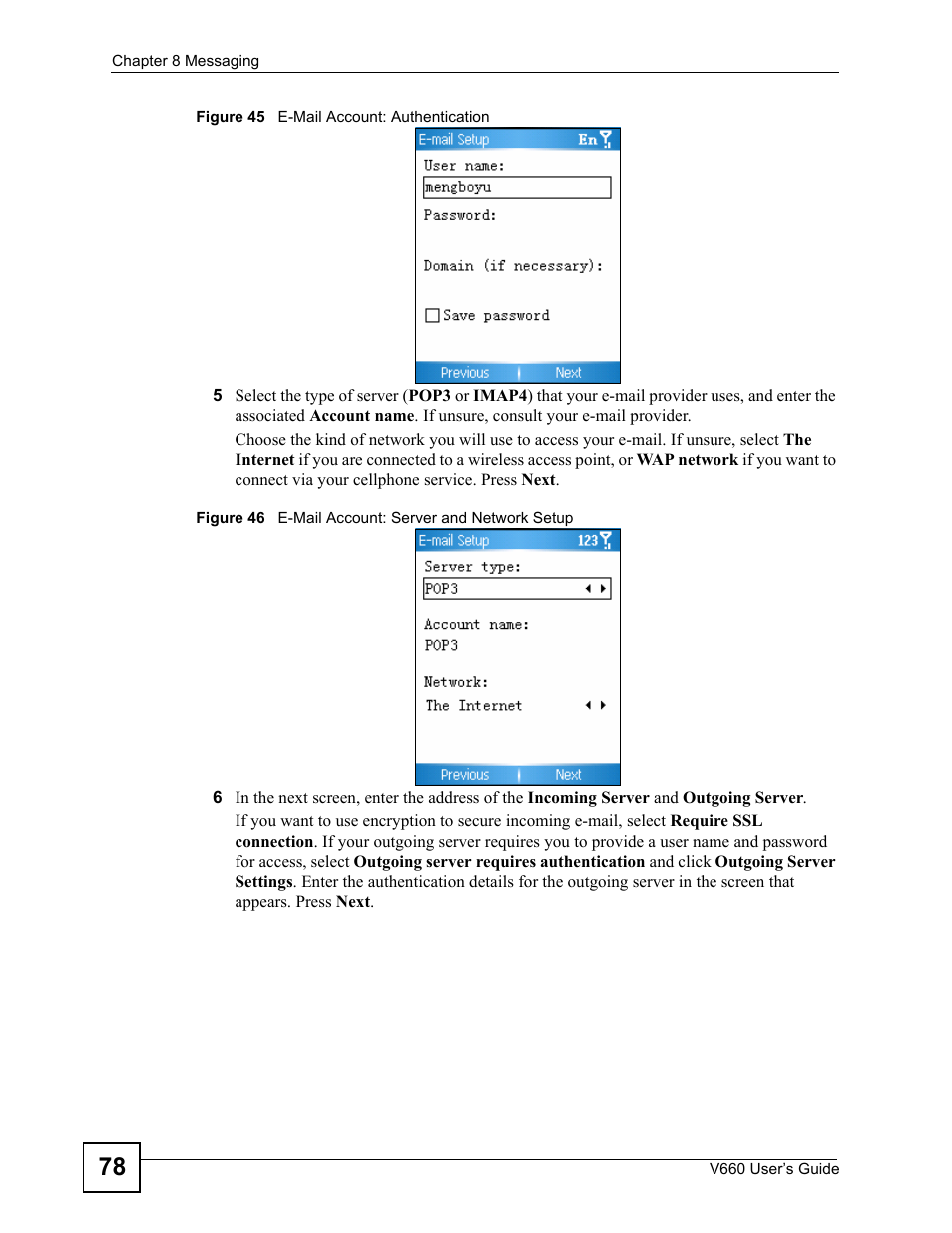 ZyXEL Communications V660 User Manual | Page 78 / 192