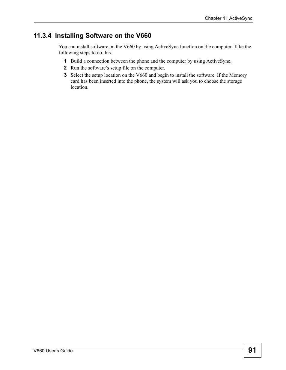 4 installing software on the v660 | ZyXEL Communications V660 User Manual | Page 91 / 192