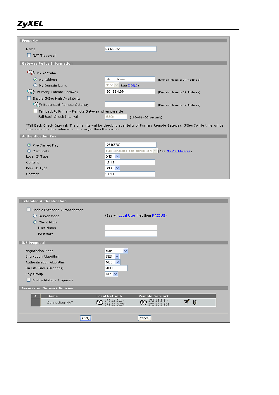 ZyXEL Communications 2WG User Manual | Page 114 / 264
