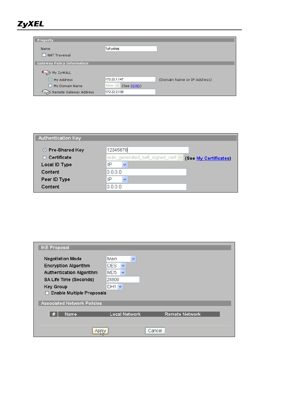 ZyXEL Communications 2WG User Manual | Page 187 / 264