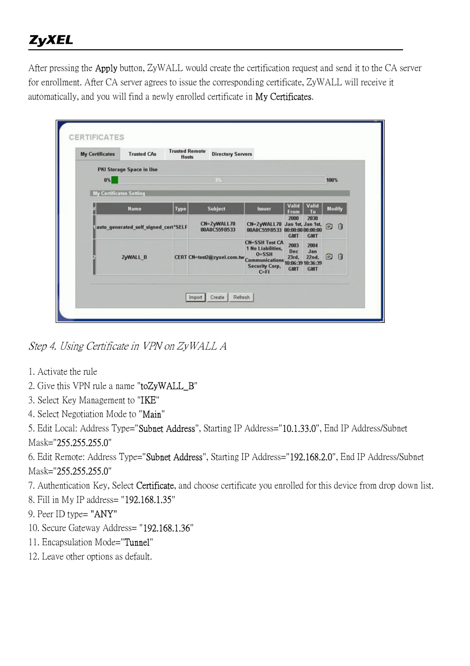 ZyXEL Communications 2WG User Manual | Page 62 / 264