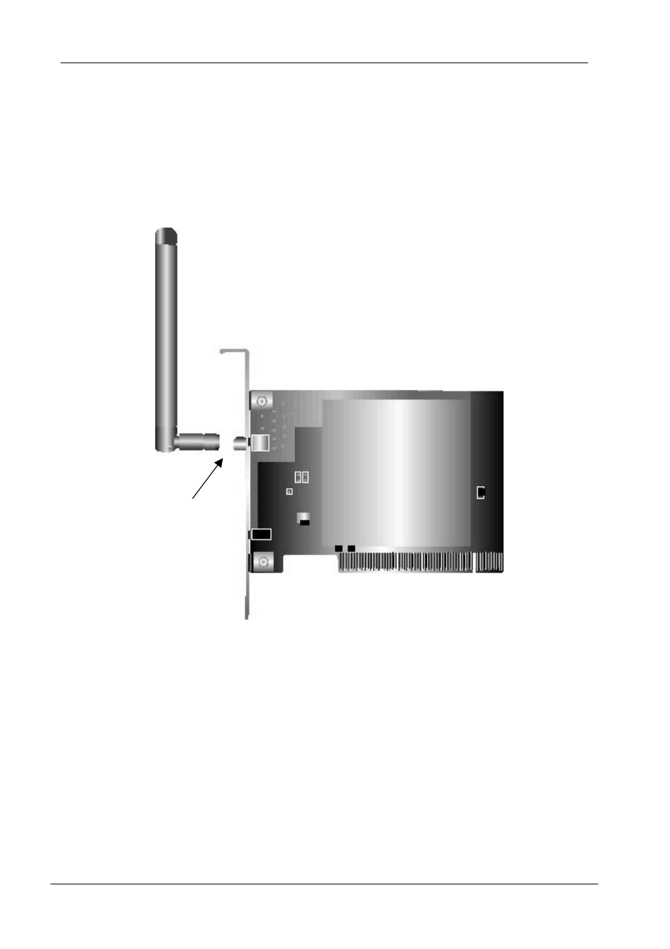 Connecting the adjustable antenna to the card | ZyXEL Communications WLAN PCI Card IEEE802.11b User Manual | Page 10 / 39