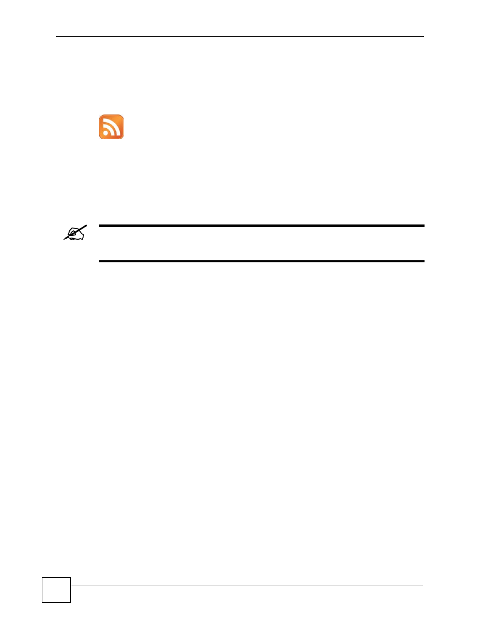 1 channel guides, 13 broadcatching screen, Figure 78 feed icon | ZyXEL Communications NSA-220 User Manual | Page 106 / 234