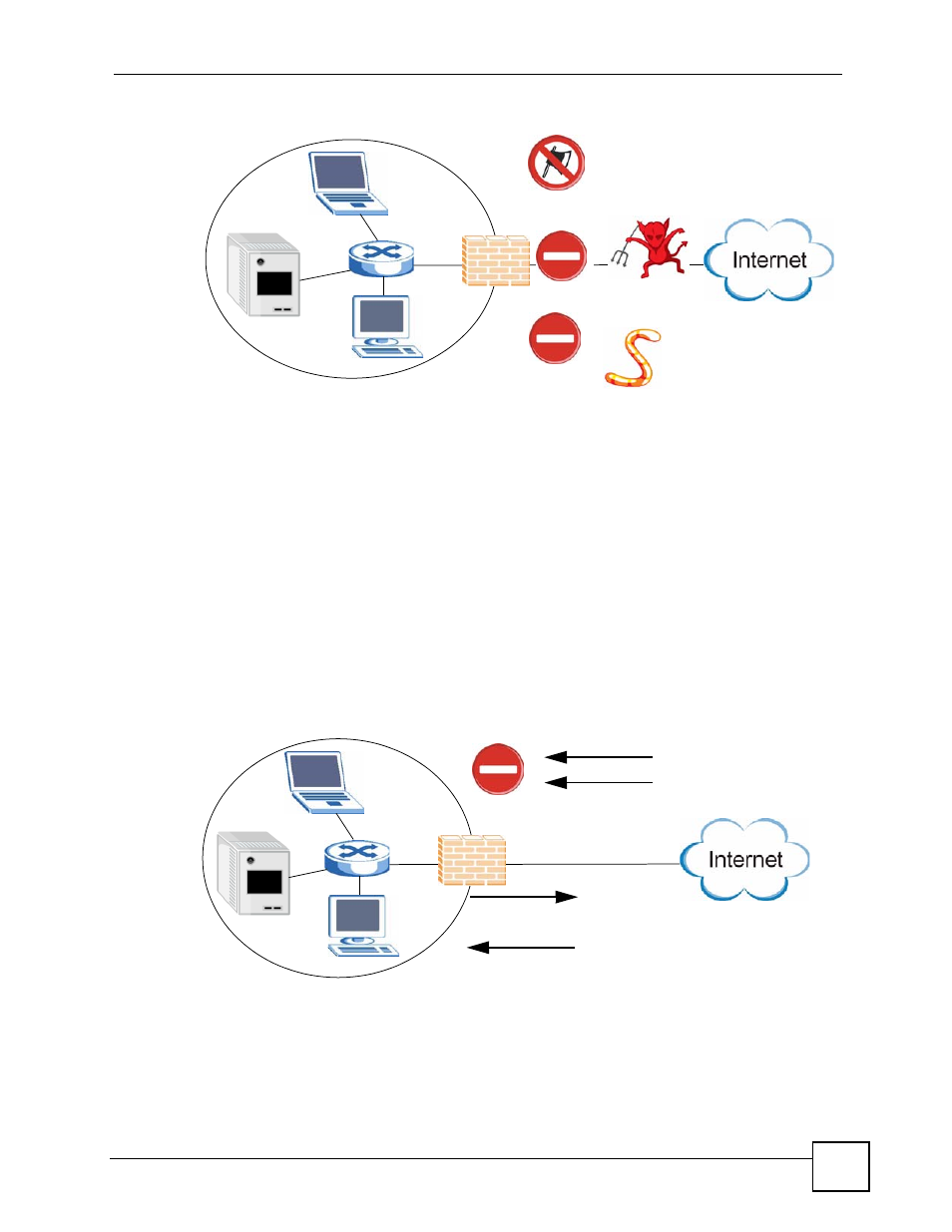 Figure 68 firewall | ZyXEL Communications NSA-220 User Manual | Page 95 / 234