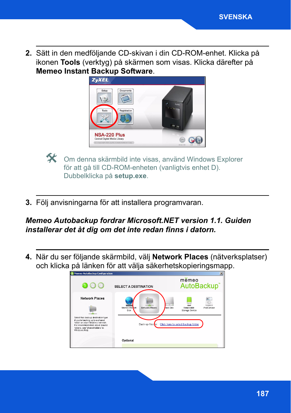 ZyXEL Communications Network Storage NSA-220 Plus User Manual | Page 187 / 216
