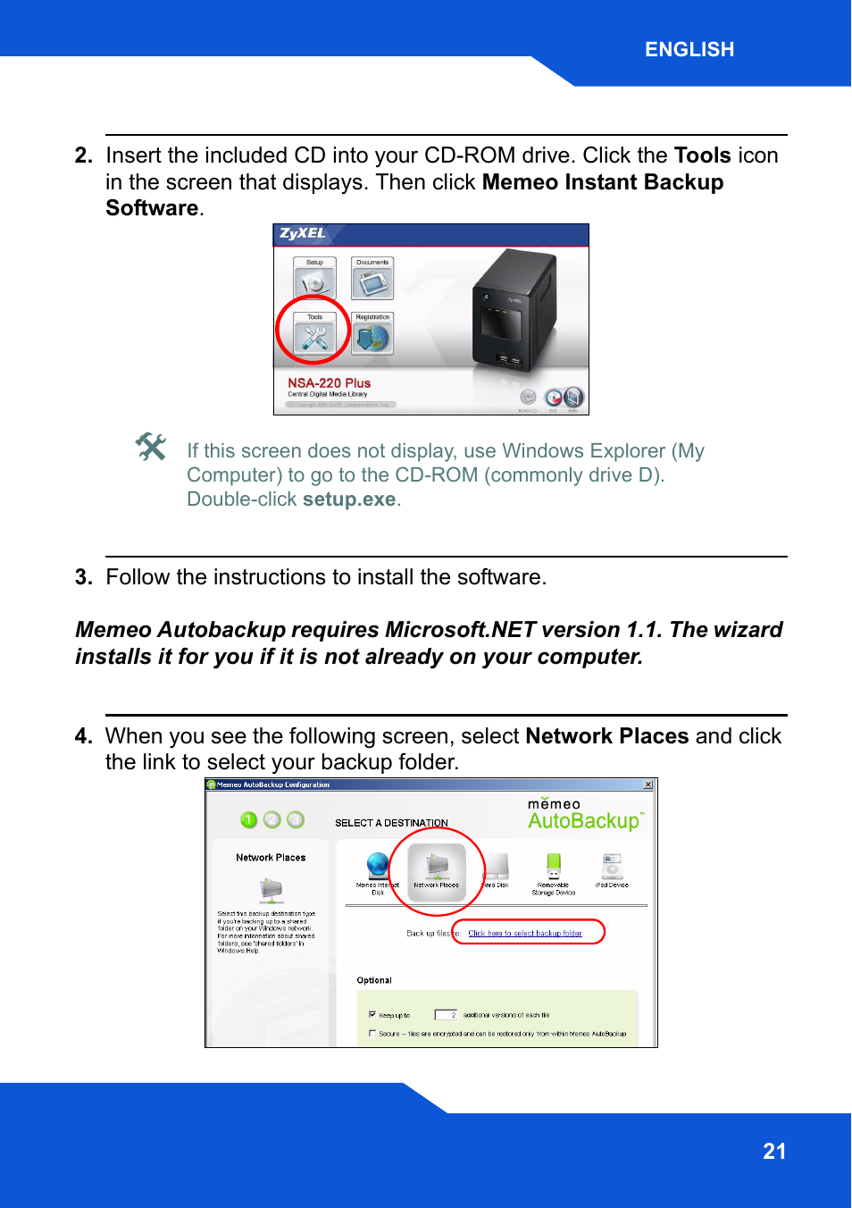 ZyXEL Communications Network Storage NSA-220 Plus User Manual | Page 21 / 216