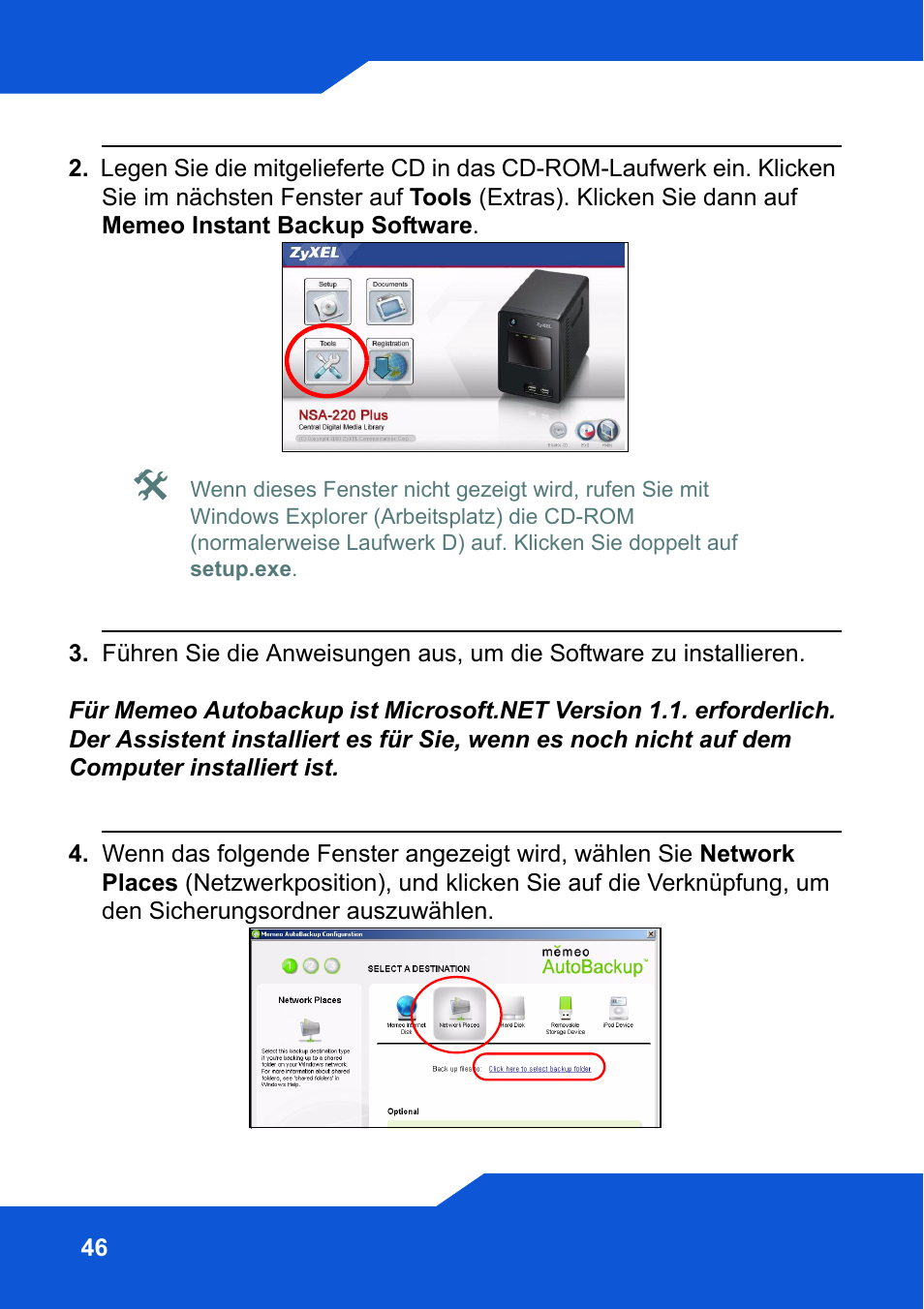 ZyXEL Communications Network Storage NSA-220 Plus User Manual | Page 46 / 216