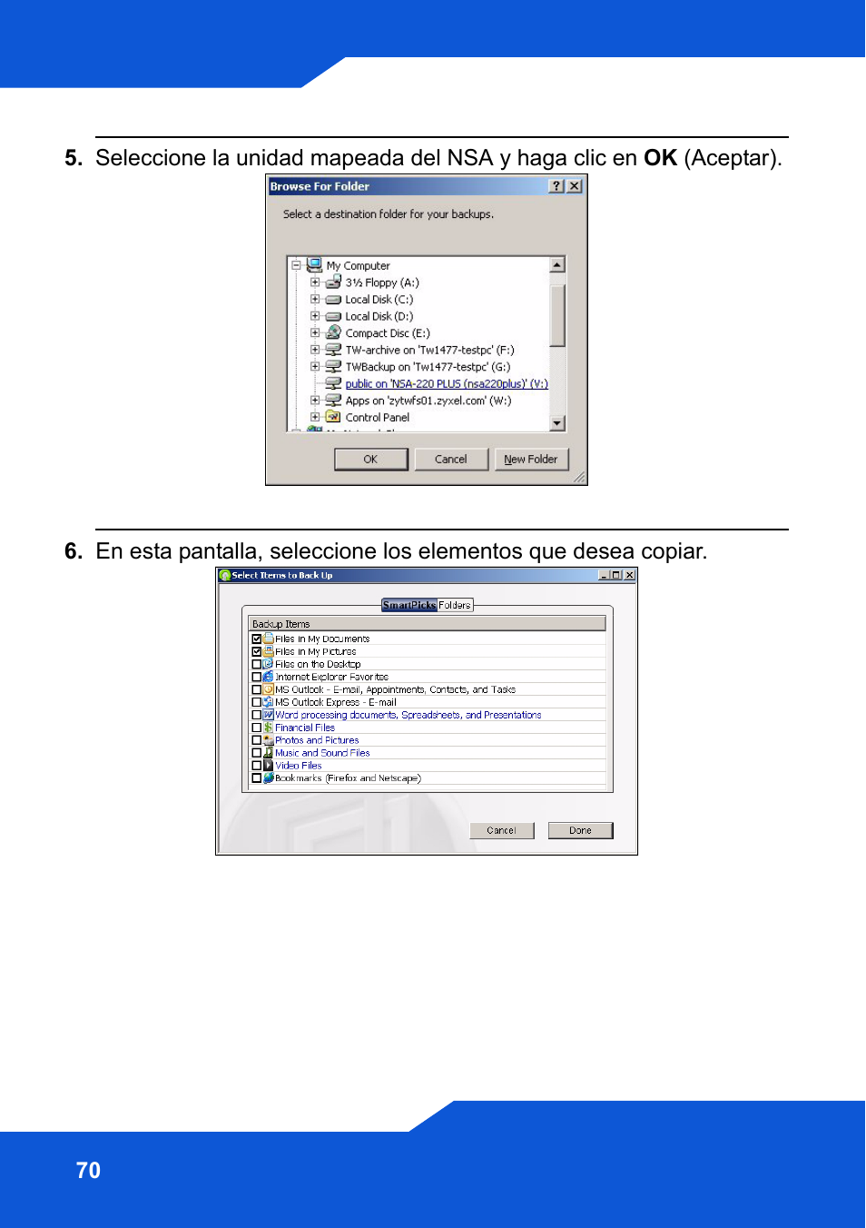 ZyXEL Communications Network Storage NSA-220 Plus User Manual | Page 70 / 216
