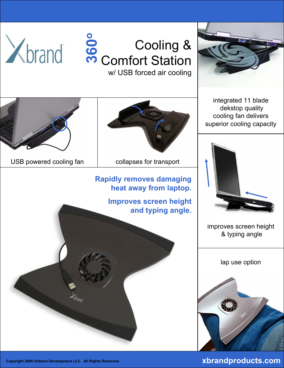 Xbrand Universal Docking Stand 360 User Manual | 3 pages