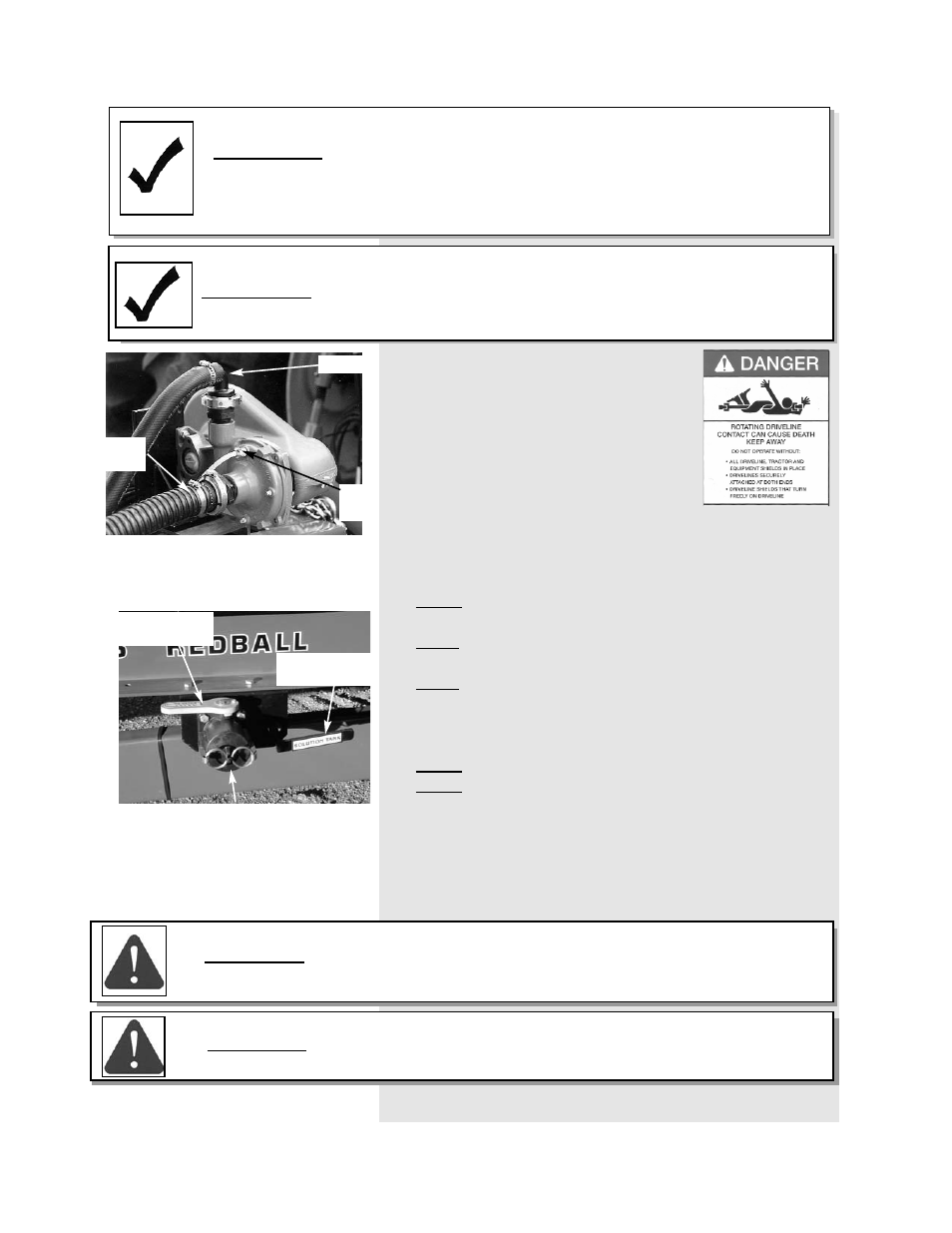 565 trailer sprayer - operation instructions, Caution | Redball Electrical 565 User Manual | Page 20 / 110