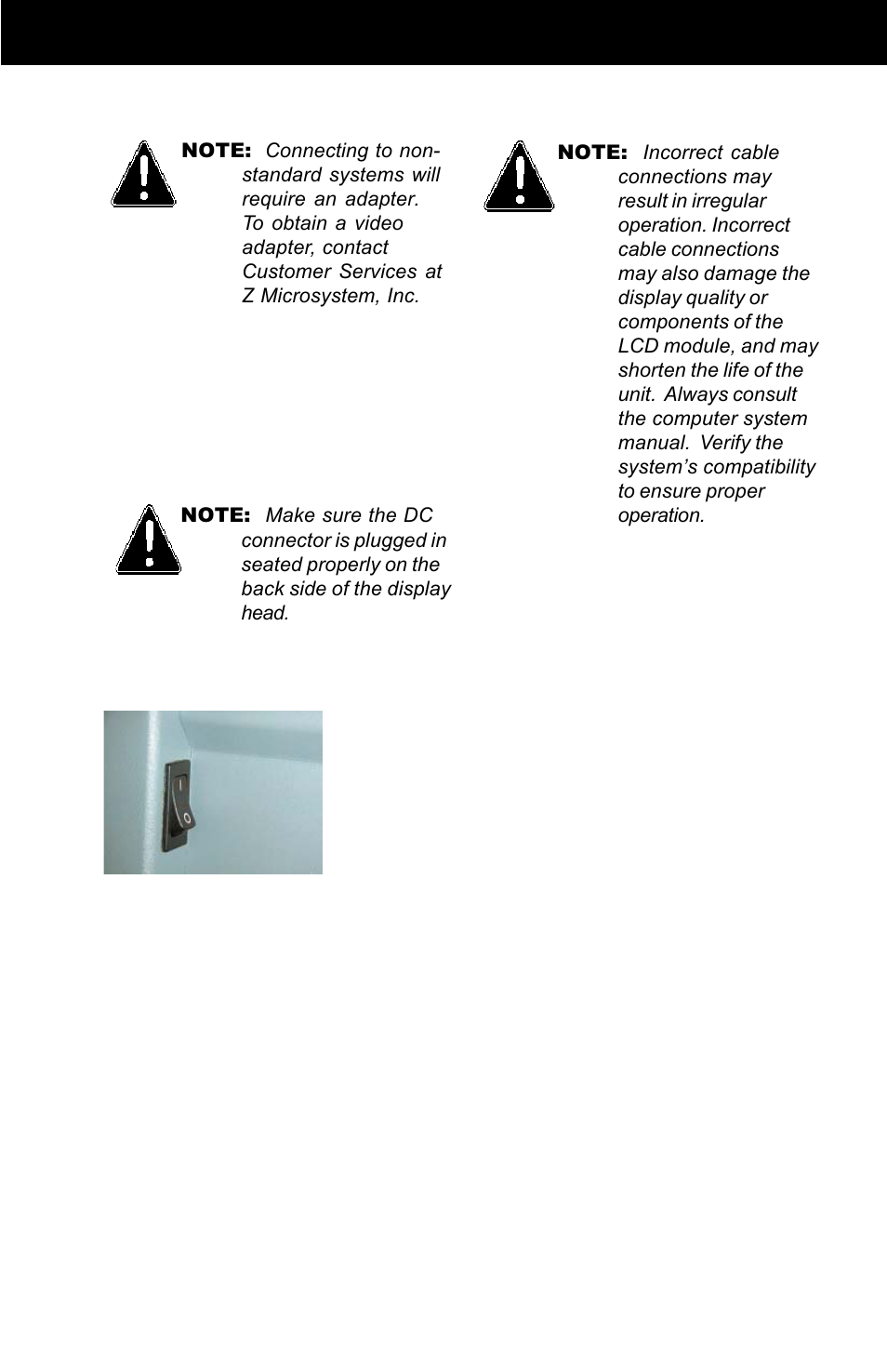 Operations cable connections turn on power | Z Microsystems 21 User Manual | Page 15 / 34