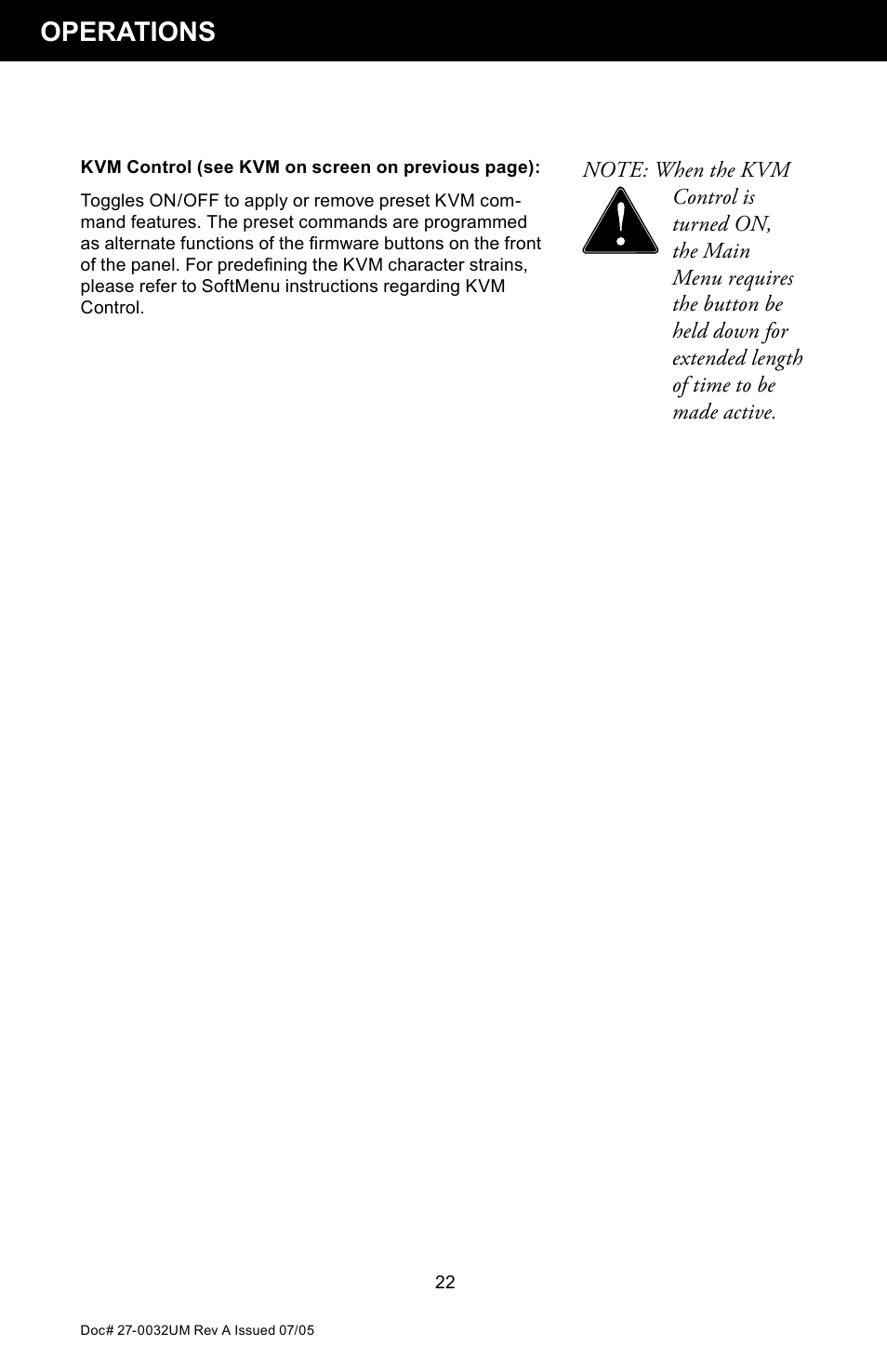 Operations | Z Microsystems SL User Manual | Page 22 / 51