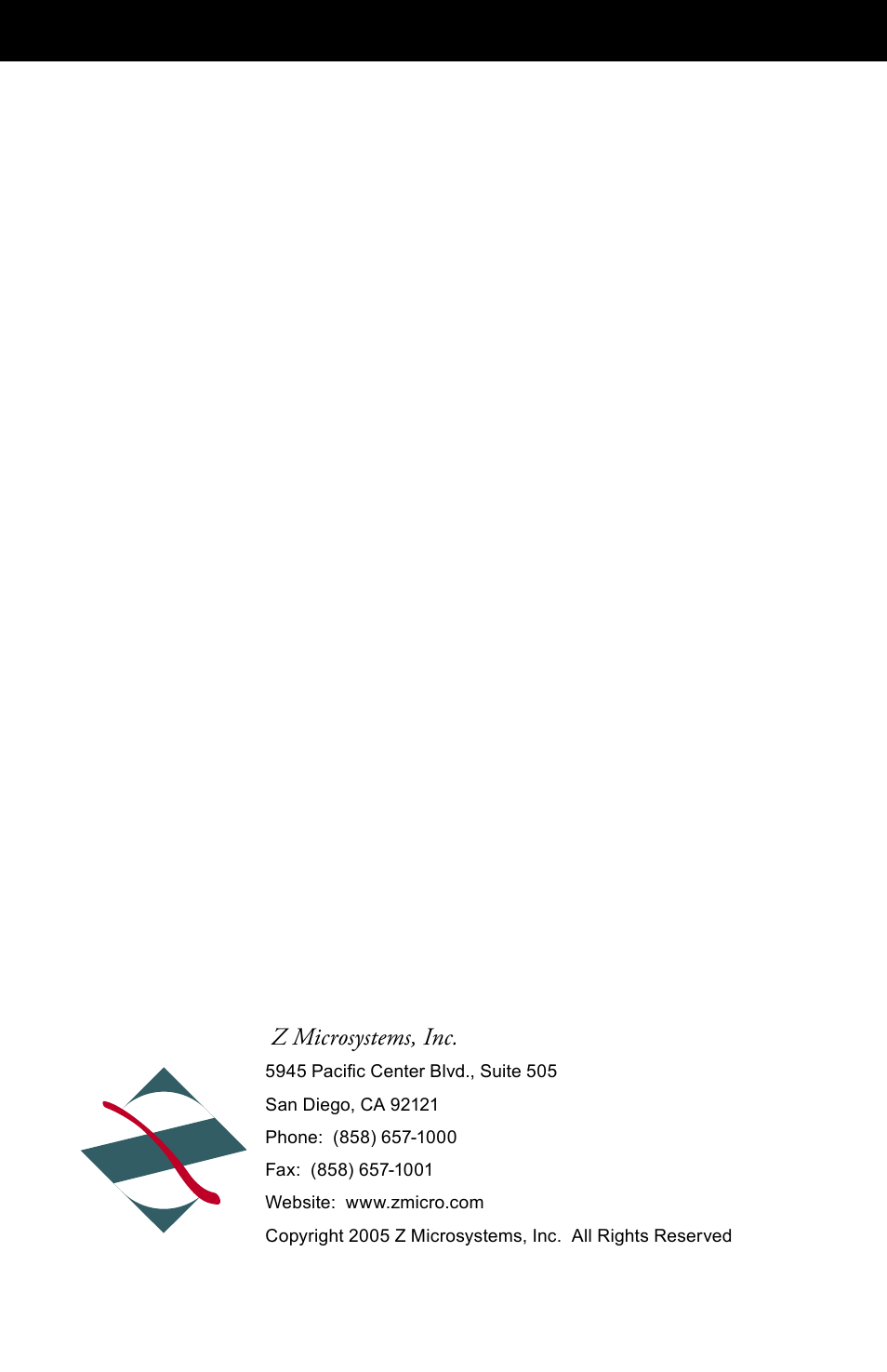 Z microsystems, inc | Z Microsystems SL User Manual | Page 51 / 51