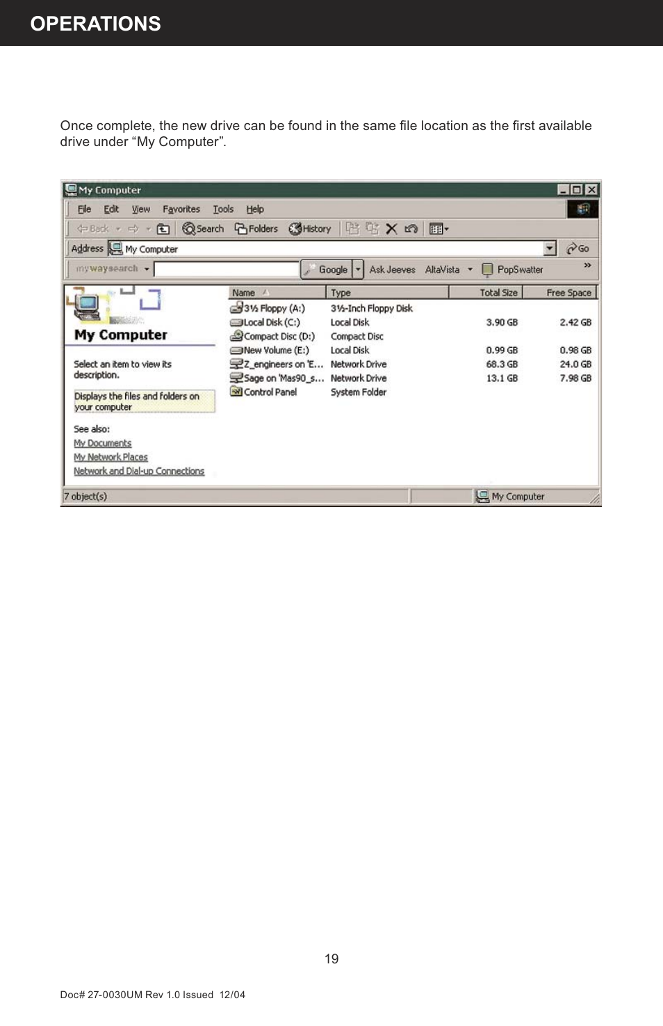 Operations | Z Microsystems 8X User Manual | Page 19 / 51