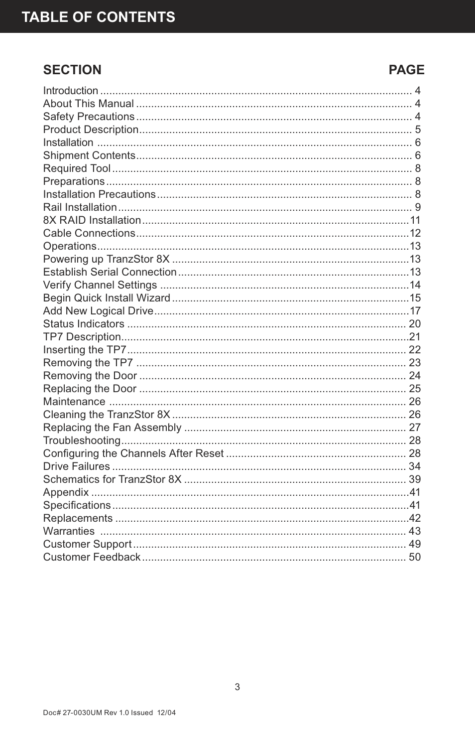 Z Microsystems 8X User Manual | Page 3 / 51