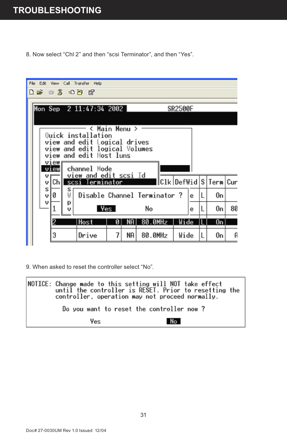 Troubleshooting | Z Microsystems 8X User Manual | Page 31 / 51