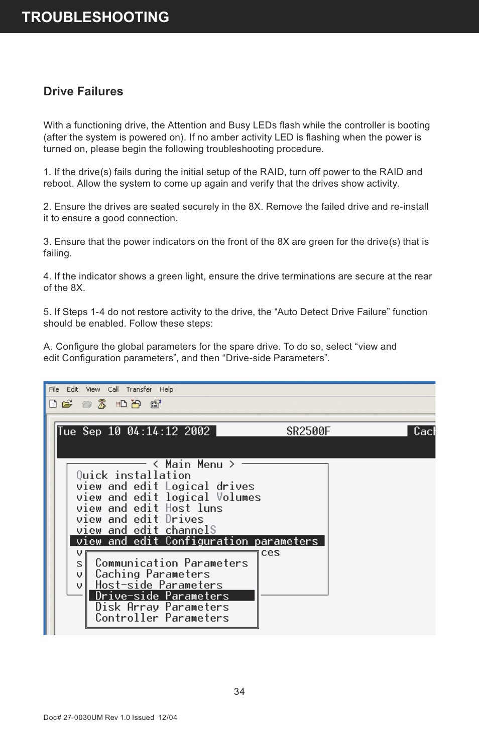Troubleshooting, Drive failures | Z Microsystems 8X User Manual | Page 34 / 51