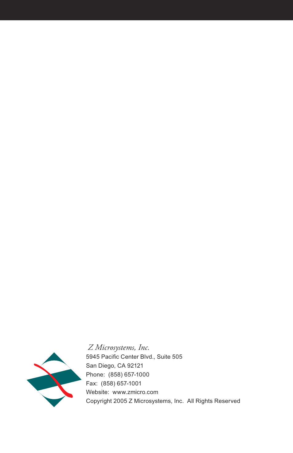 Z microsystems, inc | Z Microsystems 8X User Manual | Page 51 / 51