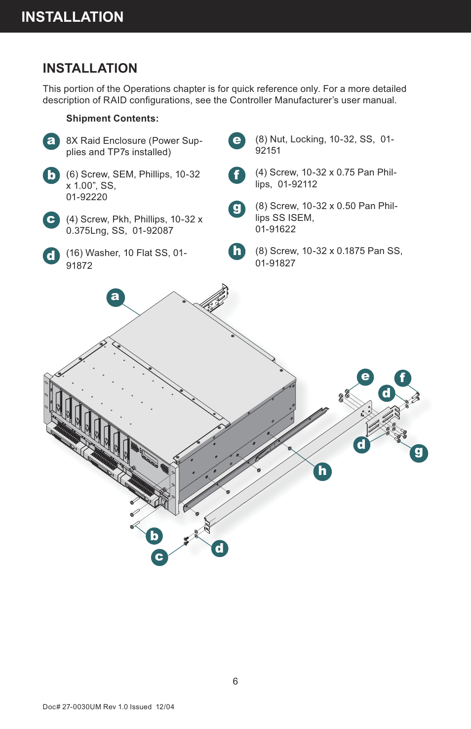 Installation | Z Microsystems 8X User Manual | Page 6 / 51