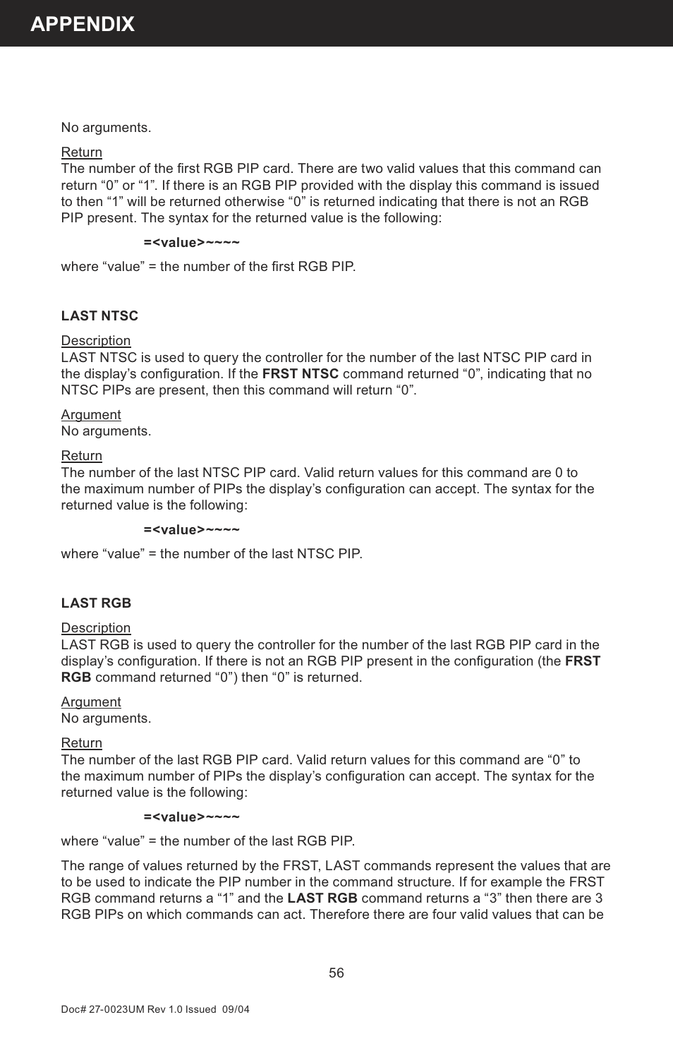 Appendix | Z Microsystems 19 User Manual | Page 56 / 67