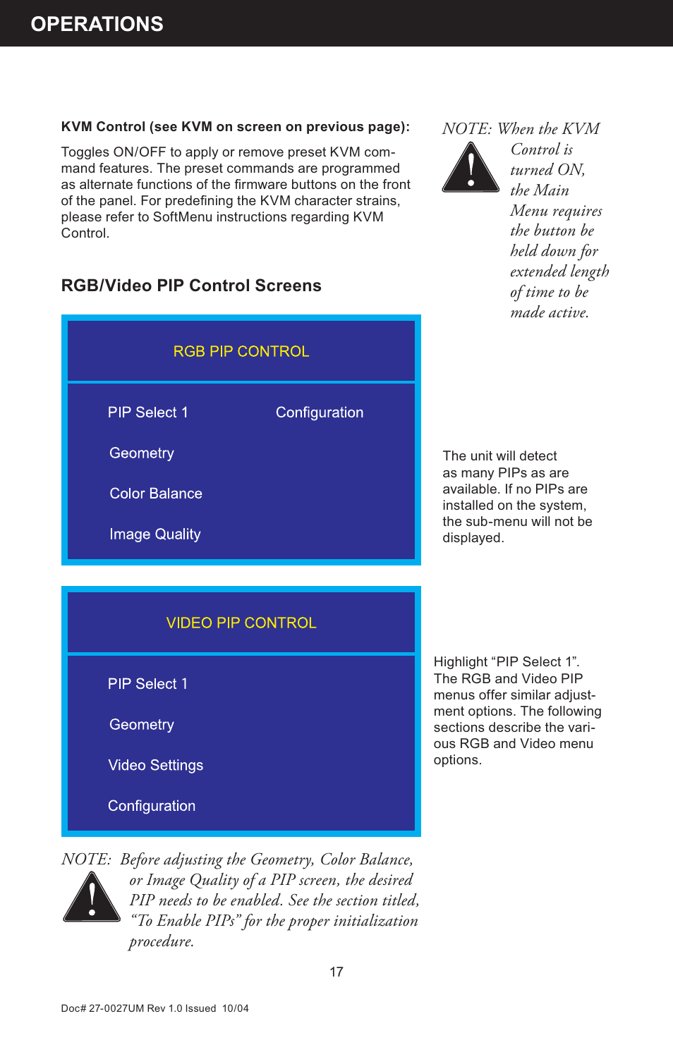 Operations | Z Microsystems StarGate 20 User Manual | Page 17 / 64