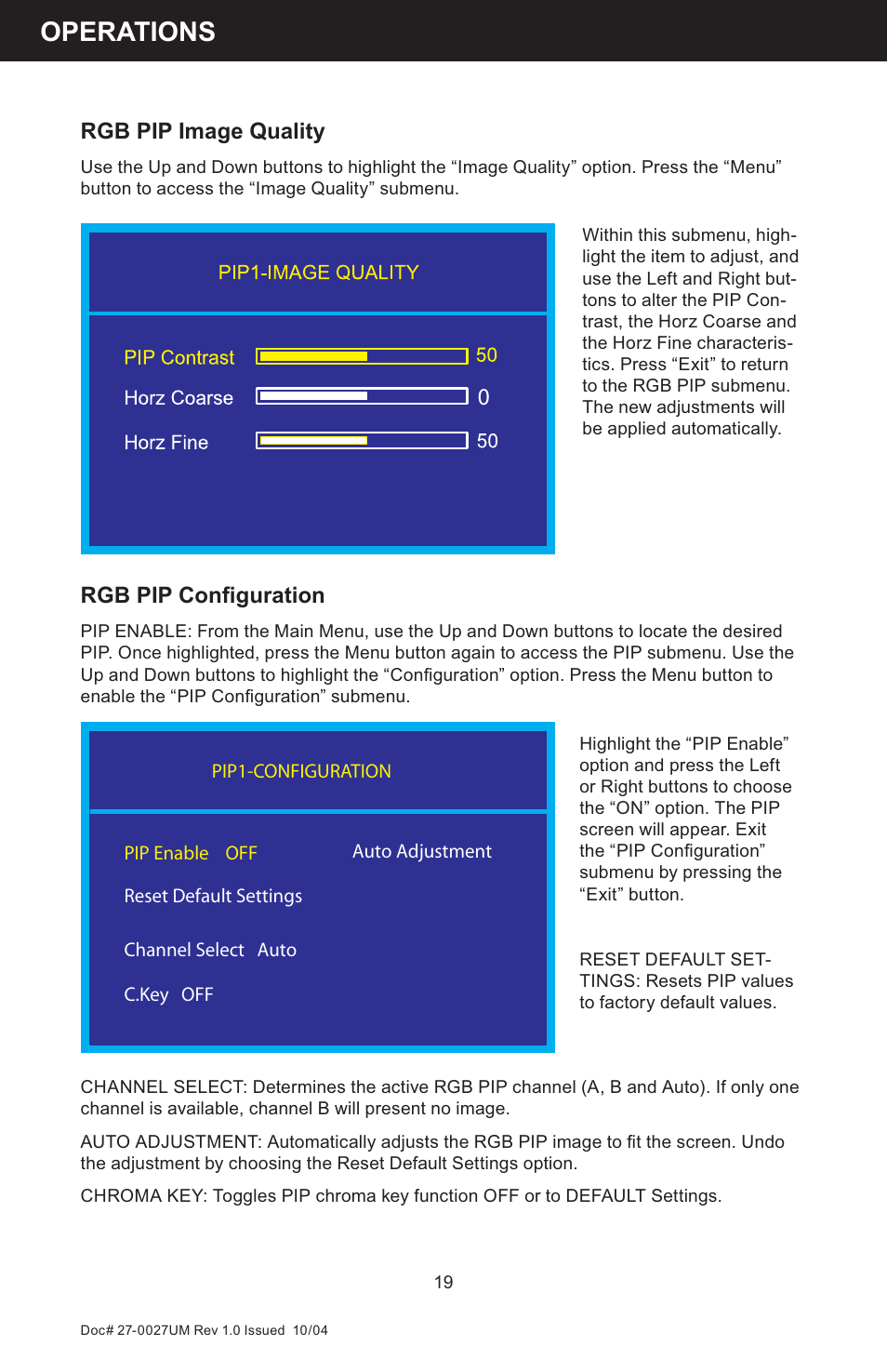 Operations | Z Microsystems StarGate 20 User Manual | Page 19 / 64