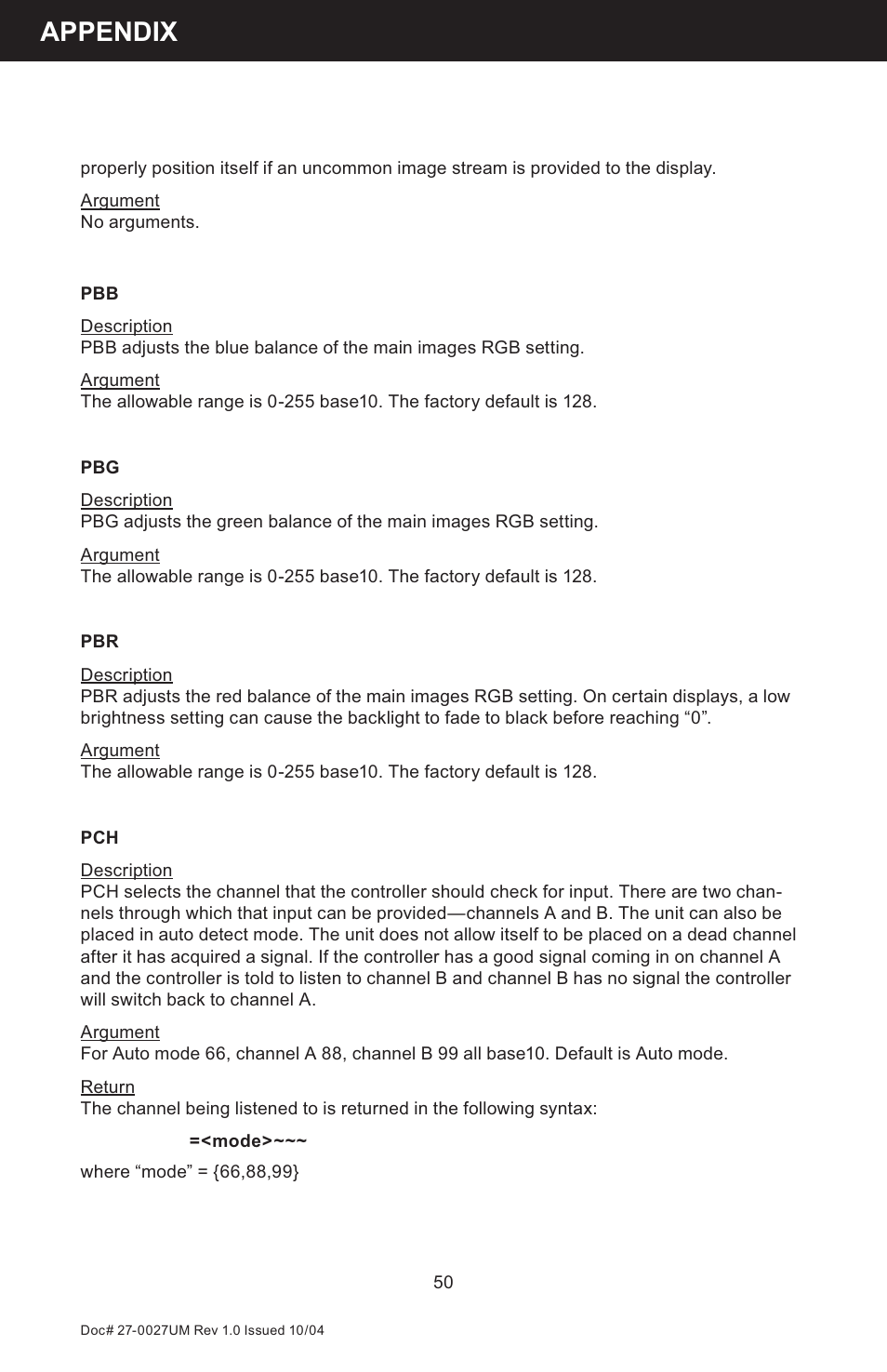 Appendix | Z Microsystems StarGate 20 User Manual | Page 50 / 64