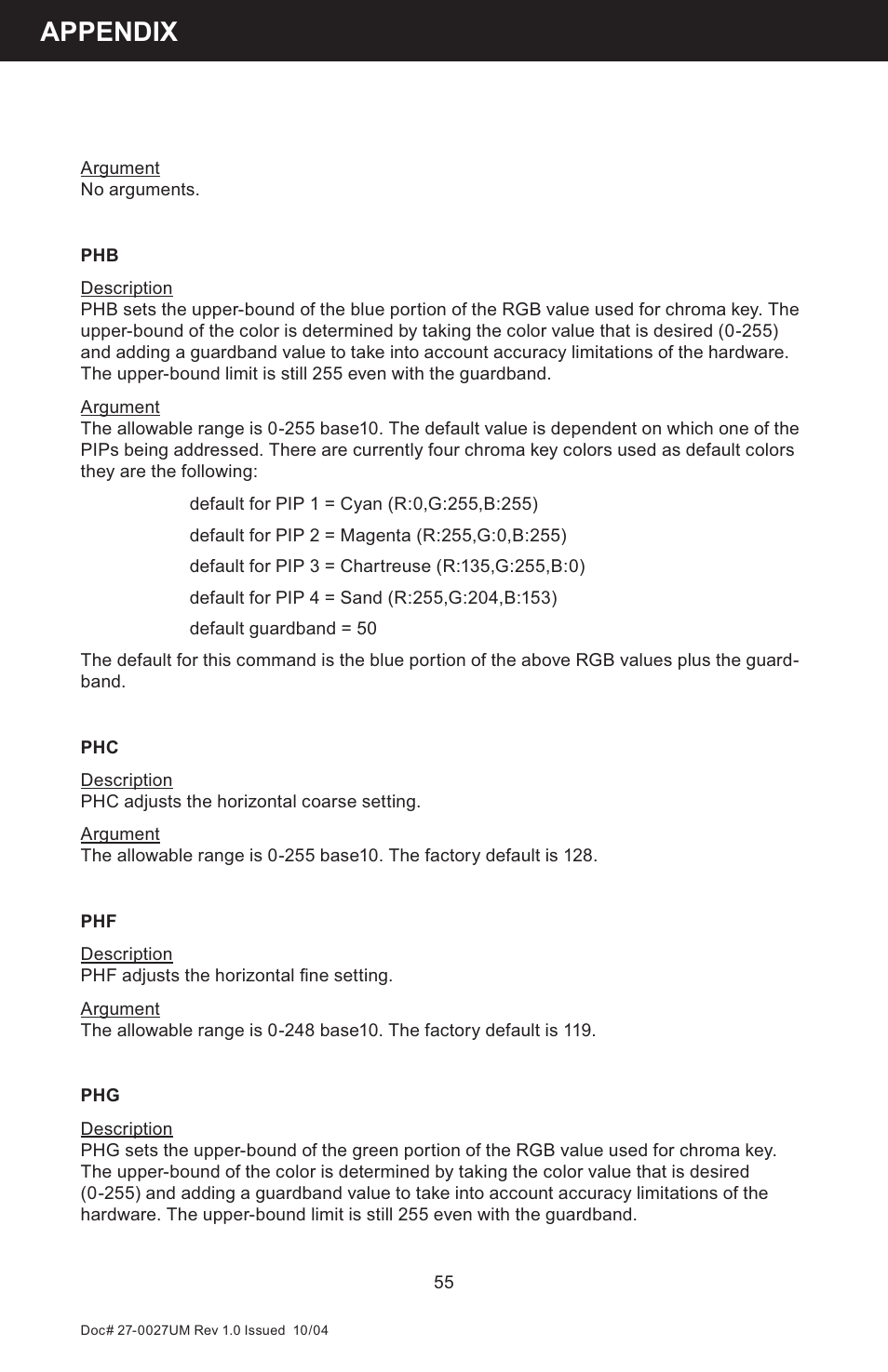 Appendix | Z Microsystems StarGate 20 User Manual | Page 55 / 64