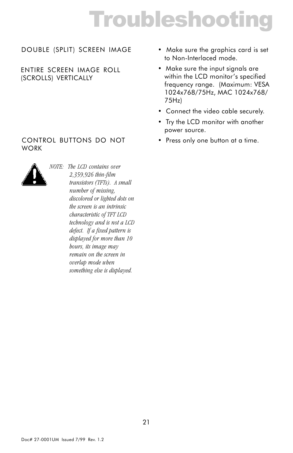 Troubleshooting | Z Microsystems 14 User Manual | Page 21 / 32