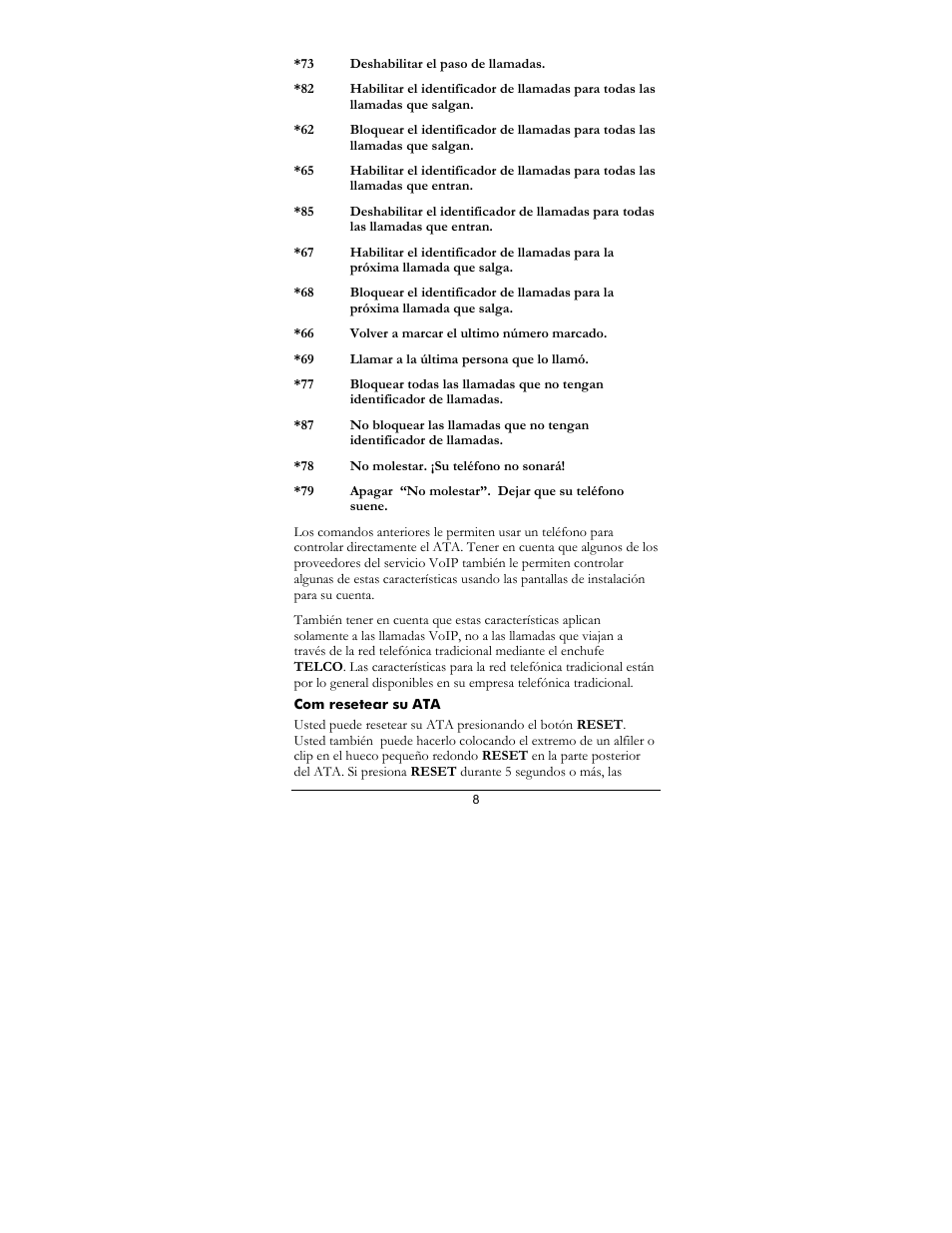 Zoom 5809 User Manual | Page 8 / 12