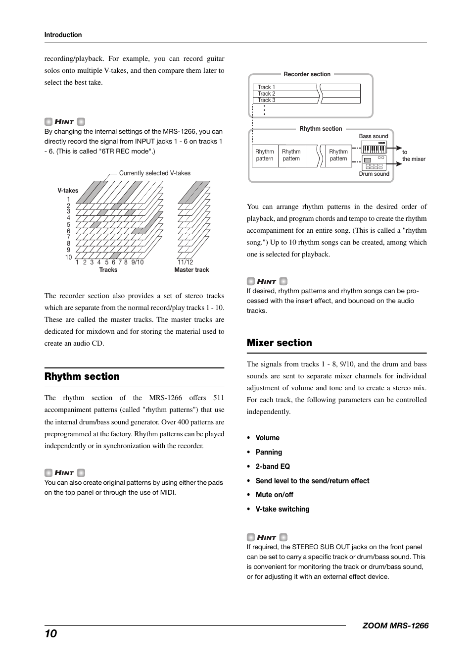 Zoom MRS-1266 User Manual | Page 10 / 192