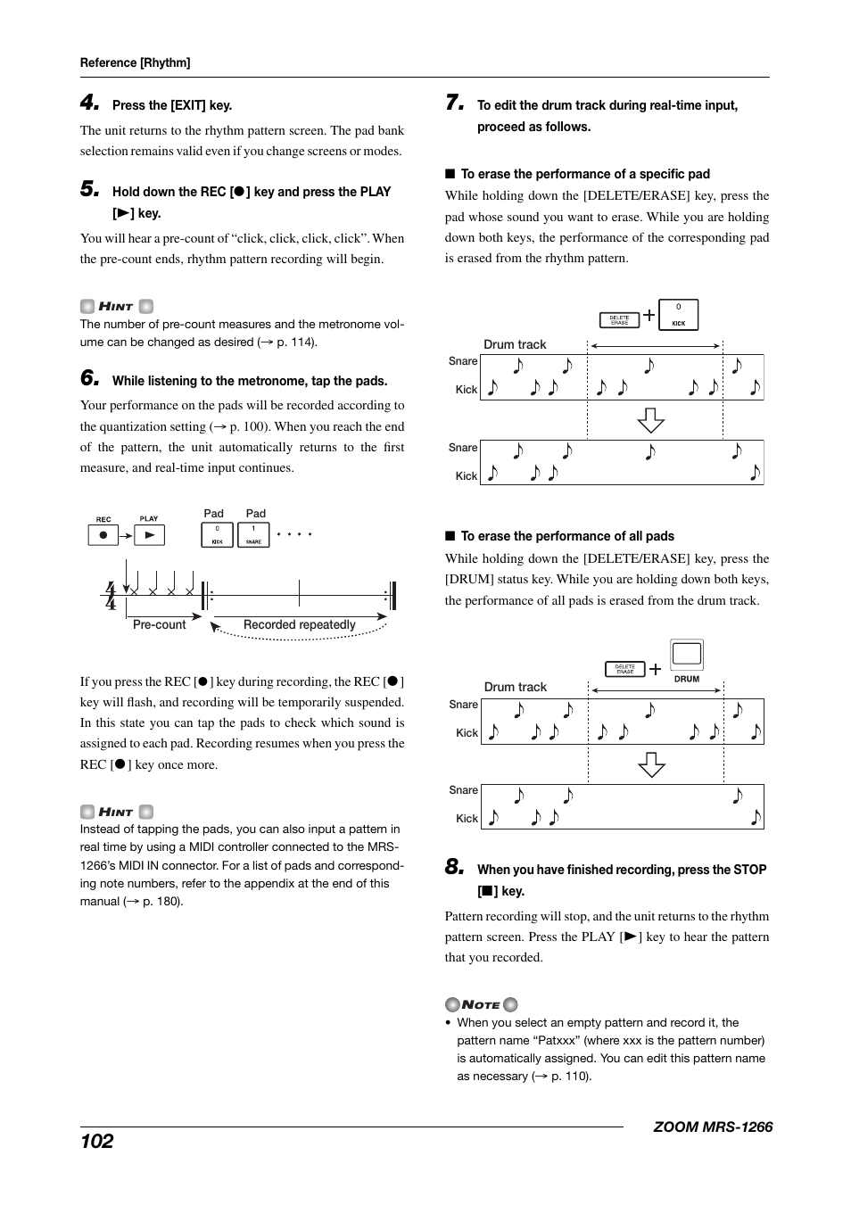 Zoom MRS-1266 User Manual | Page 102 / 192