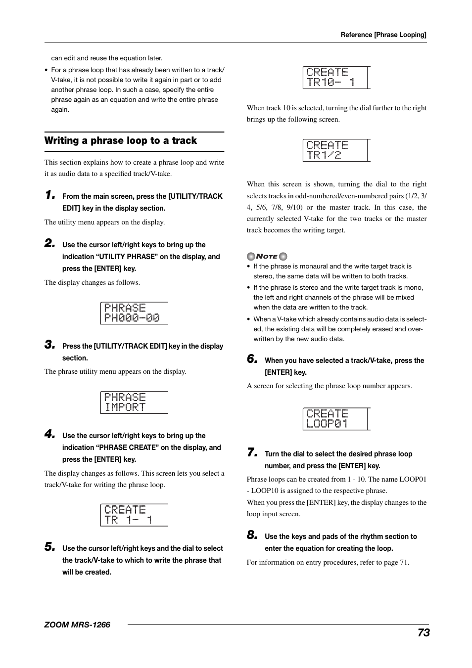 Zoom MRS-1266 User Manual | Page 73 / 192