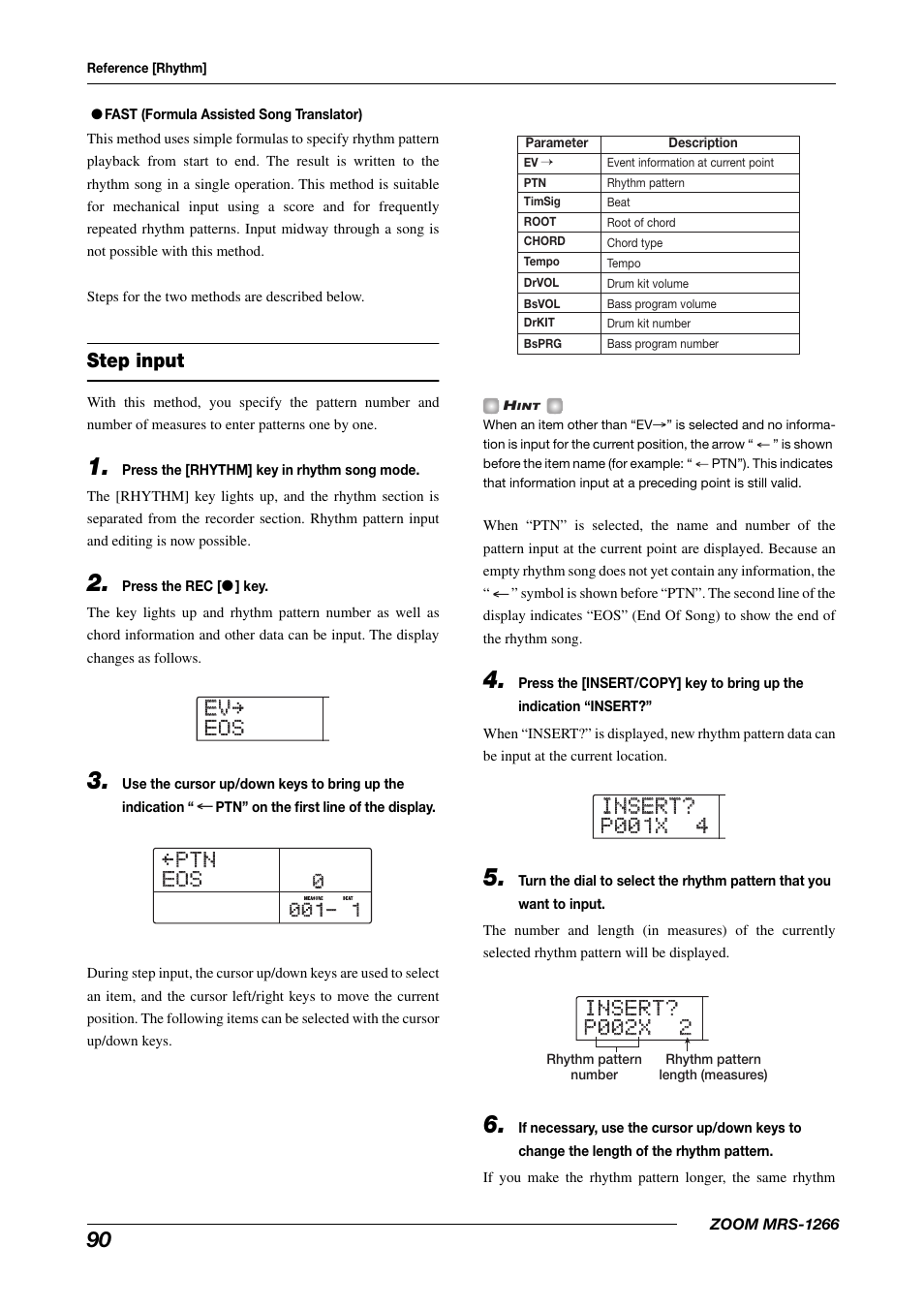 Ev evå eos eos ptn ptn eos eos å | Zoom MRS-1266 User Manual | Page 90 / 192