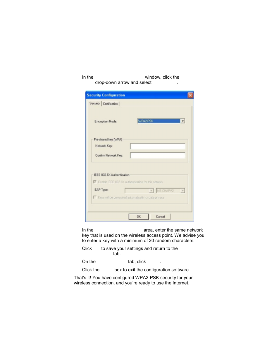 Wpa2-psk (pre-shared key) | Zoom 4412A User Manual | Page 16 / 48