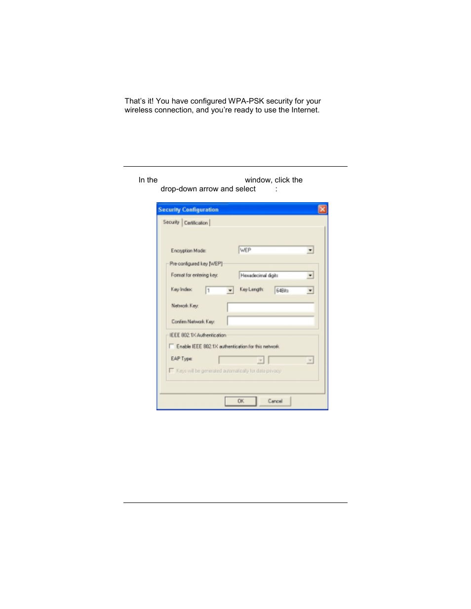 Wep (wired equivalent privacy) | Zoom 4412A User Manual | Page 18 / 48