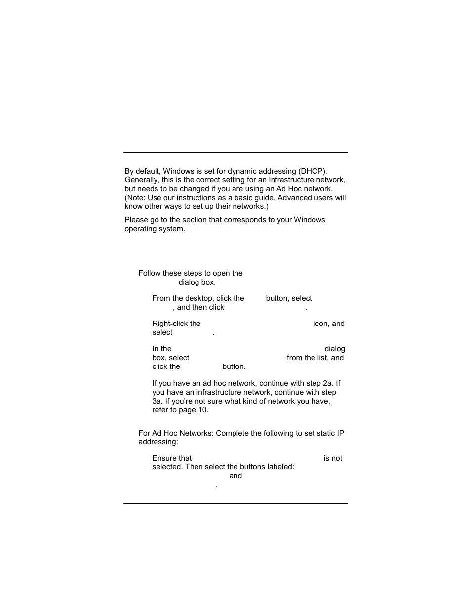 Appendix a. tcp/ip settings, Appendix a, Tcp/ip settings | Windows xp | Zoom 4412A User Manual | Page 34 / 48