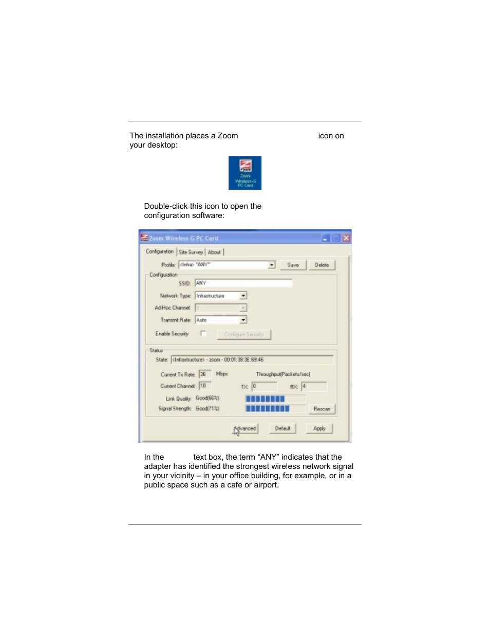 Getting connected | Zoom 4412A User Manual | Page 9 / 48