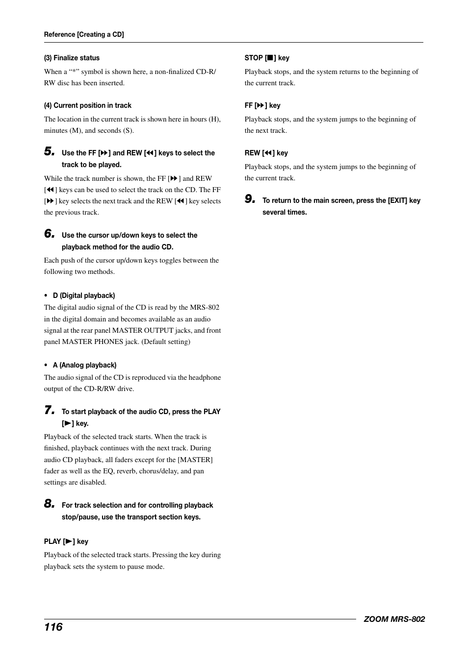 Zoom MRS-802 User Manual | Page 116 / 172