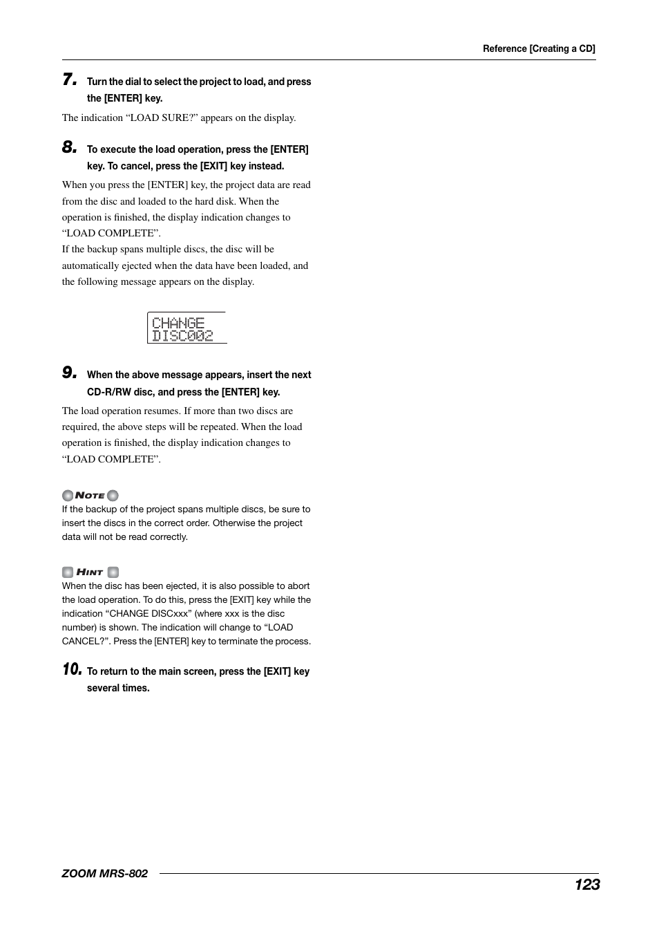 Zoom MRS-802 User Manual | Page 123 / 172