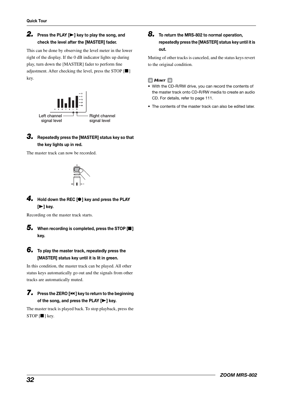 Zoom MRS-802 User Manual | Page 32 / 172