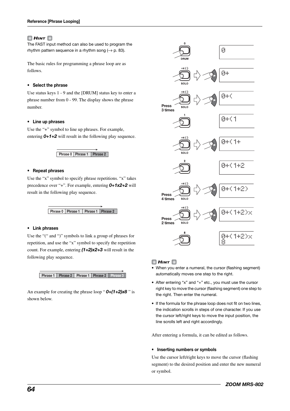 Zoom MRS-802 User Manual | Page 64 / 172