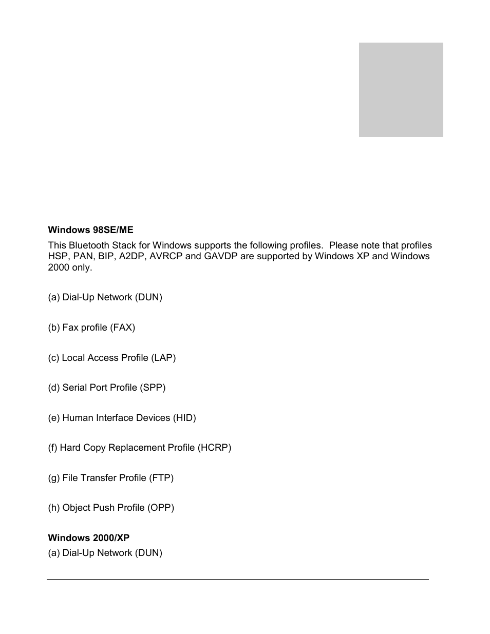 Chapter 1, Supported profiles | Zoom 4312A User Manual | Page 5 / 170