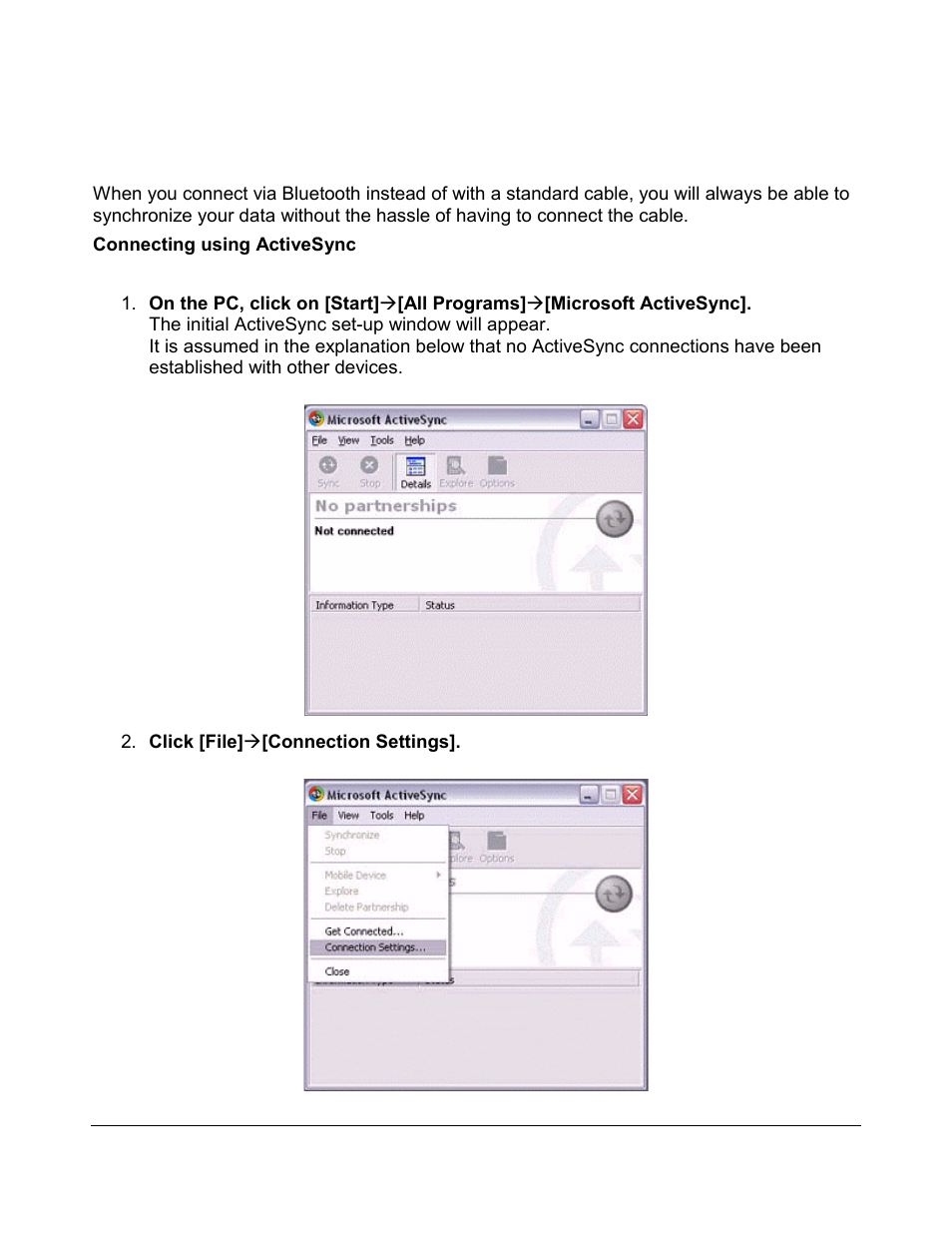Synchronizing data with a pda | Zoom 4312A User Manual | Page 82 / 170