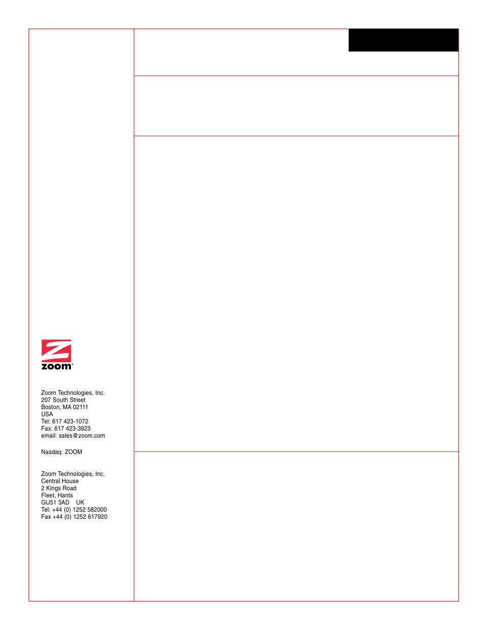 Model 3048cf, Zoom/modem v.92 ext combo | Zoom V92 Ext 3048CF User Manual | Page 2 / 2