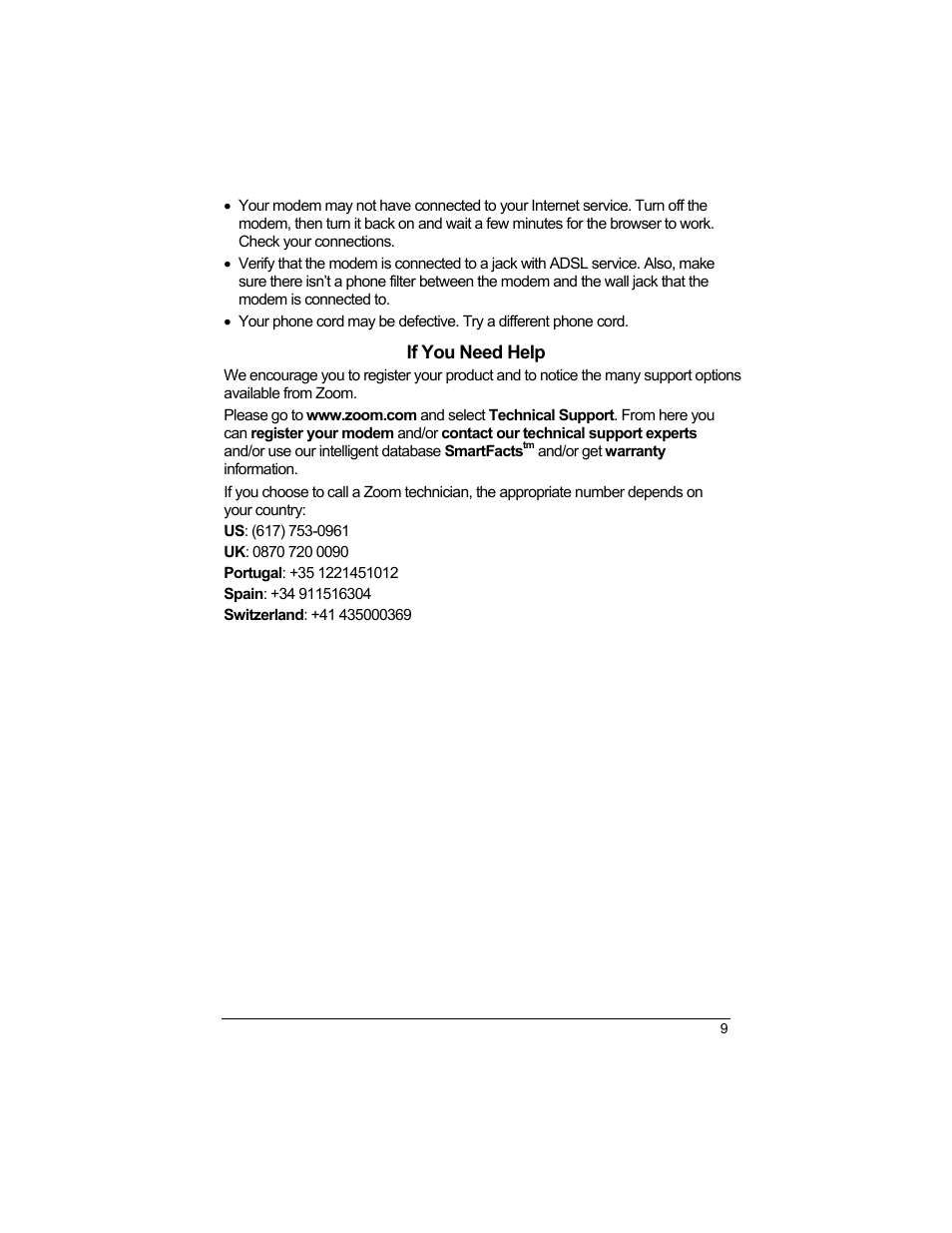 Zoom 1640A User Manual | Page 9 / 28
