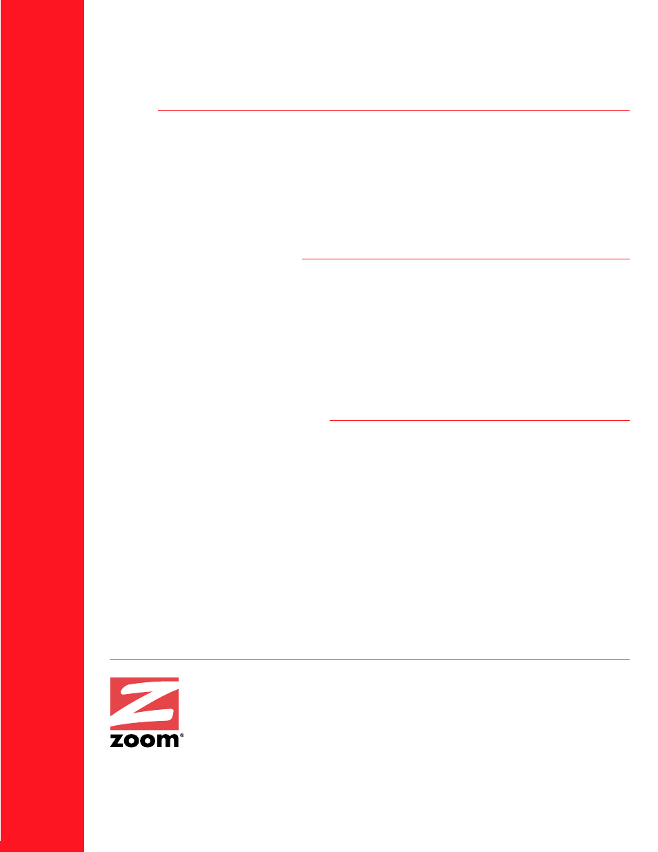 Zoom, Cable modem, External cable modem | Model 5011 technical specifications | Zoom 5011 User Manual | Page 2 / 2