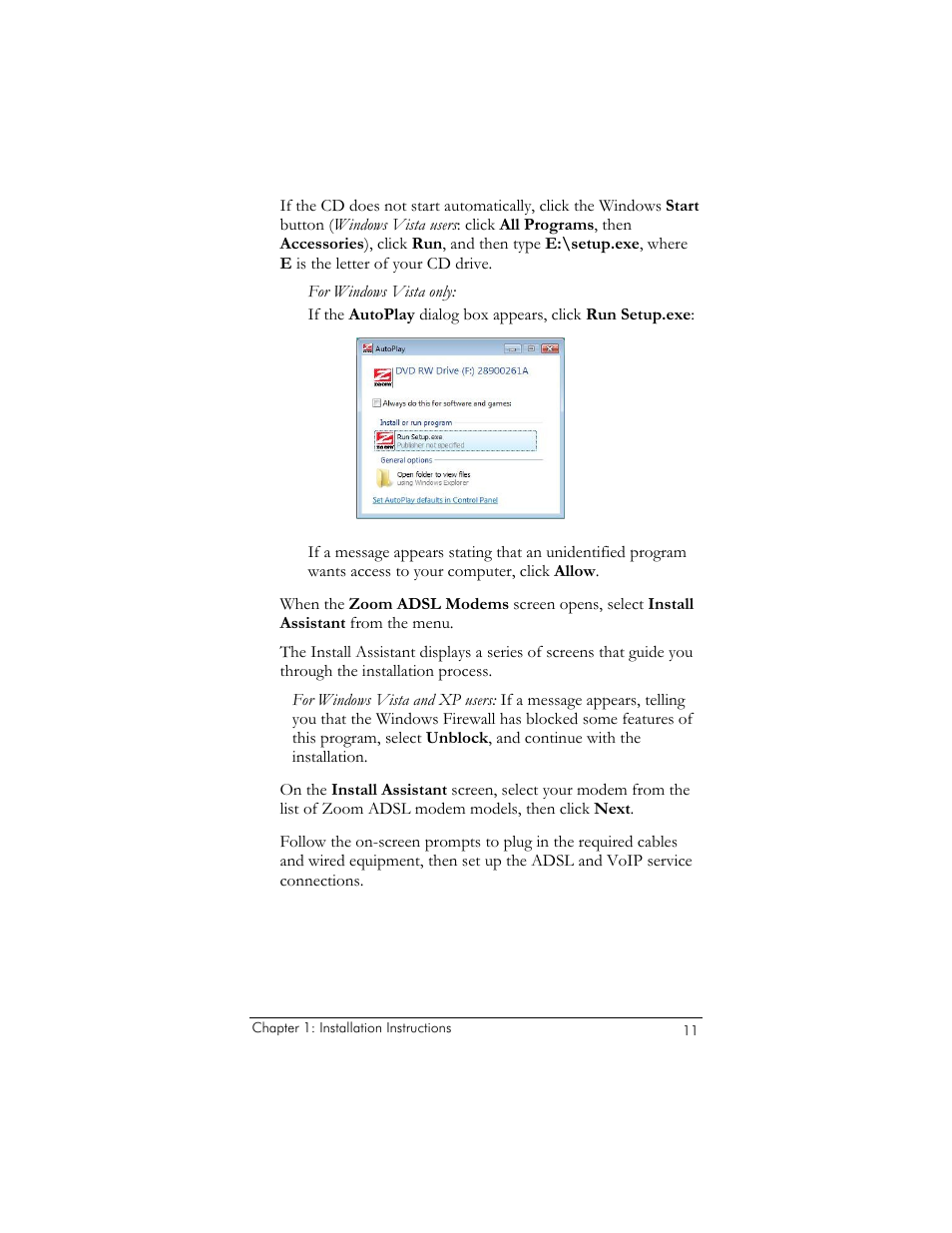 Zoom ADSL X6v 5697 User Manual | Page 11 / 166