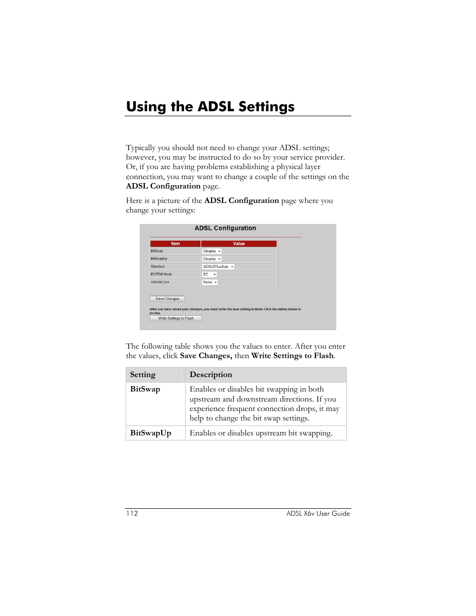 Using the adsl settings, Do i need to change my adsl settings | Zoom ADSL X6v 5697 User Manual | Page 112 / 166