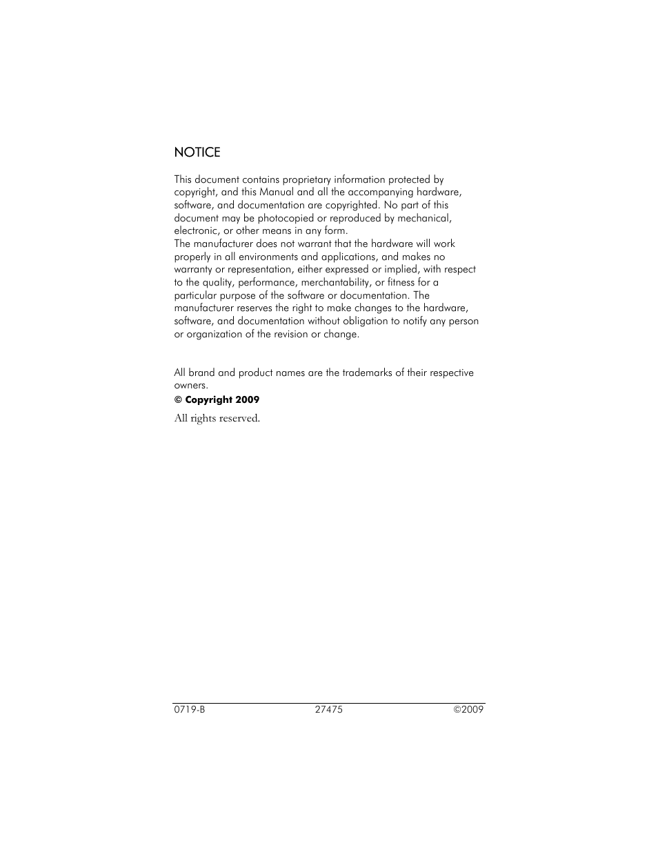 Notice | Zoom ADSL X6v 5697 User Manual | Page 166 / 166